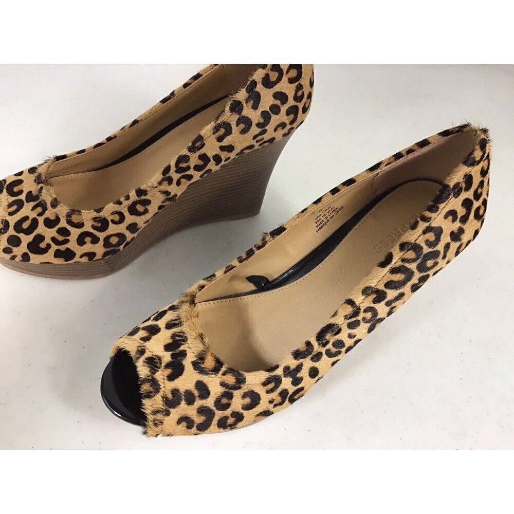 Express Calf Hair Wedge Heels Womens 6 - Picture 4 of 4